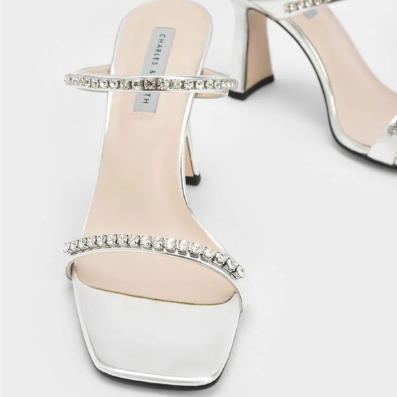 Charles & Keith Silver Heels - Picture 4 of 6